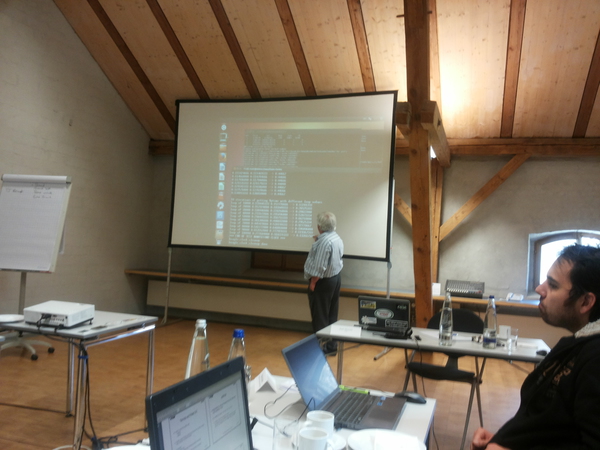 Joel demonstrating RTEMS on my beaglebone black